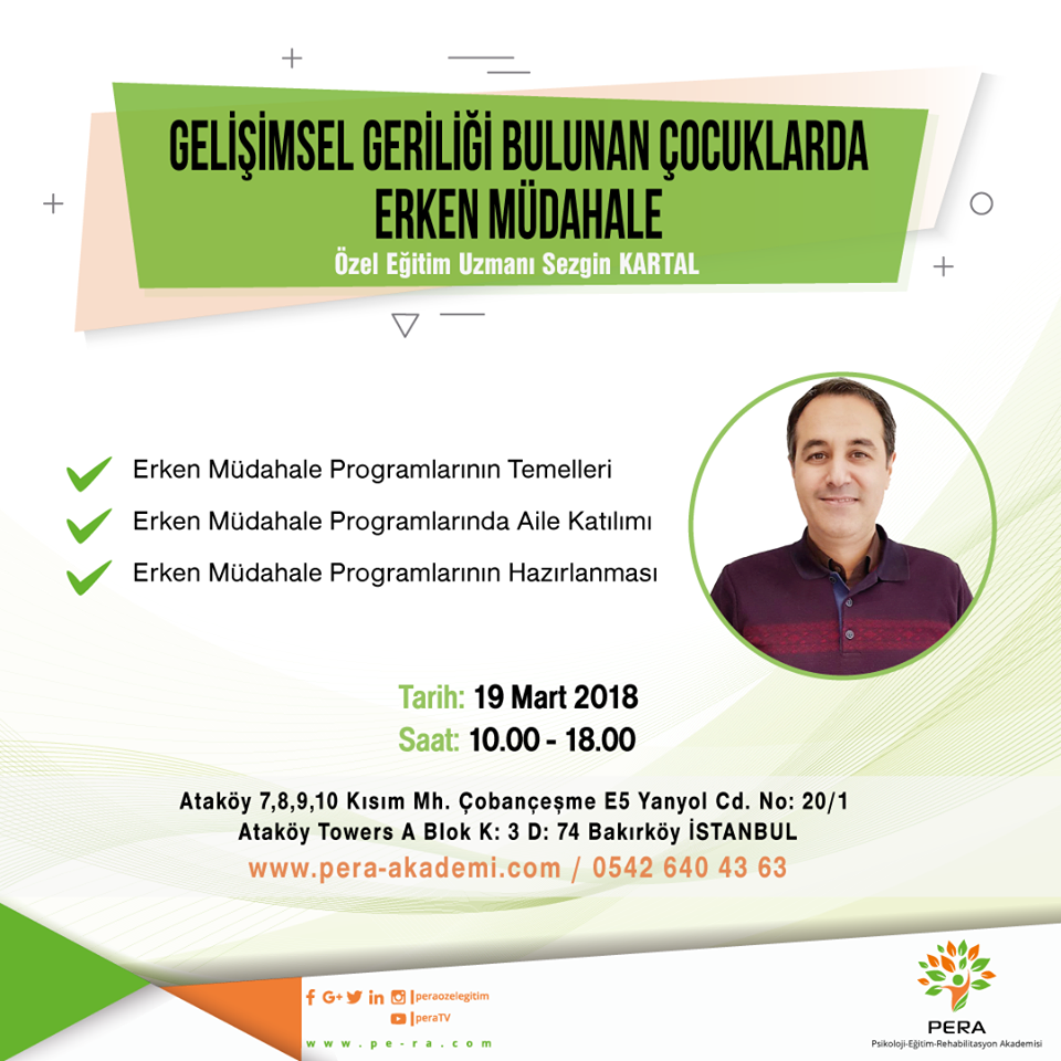 Gelişimsel Geriliği Bulunan Çocuklarda Erken Müdahale